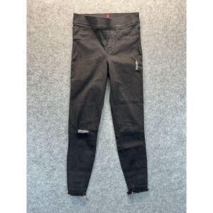 Spanx Women's‎ Jegging Jeans Size S Black Mid Rise Stretch Distressed